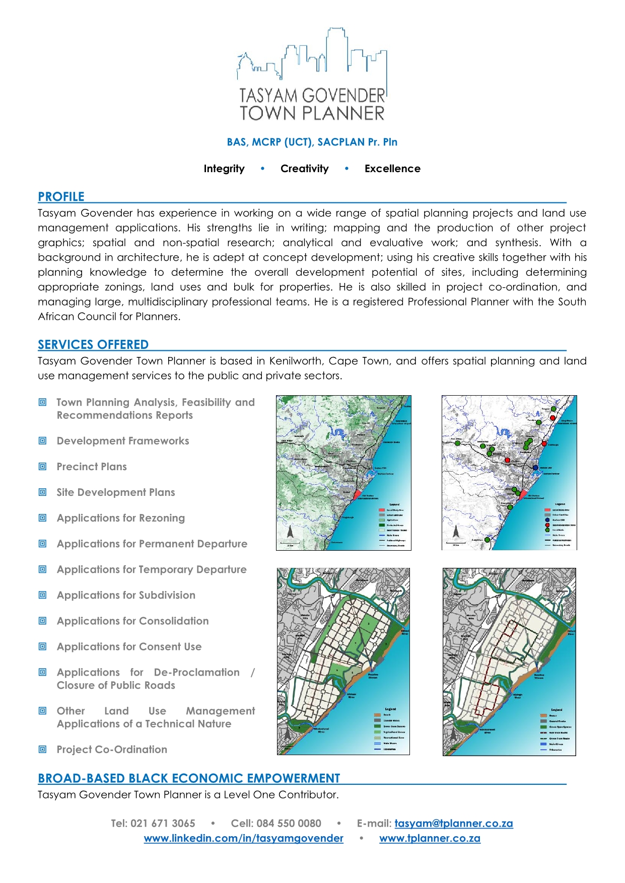 Tasyam Govender Town Planner - Practice Profile